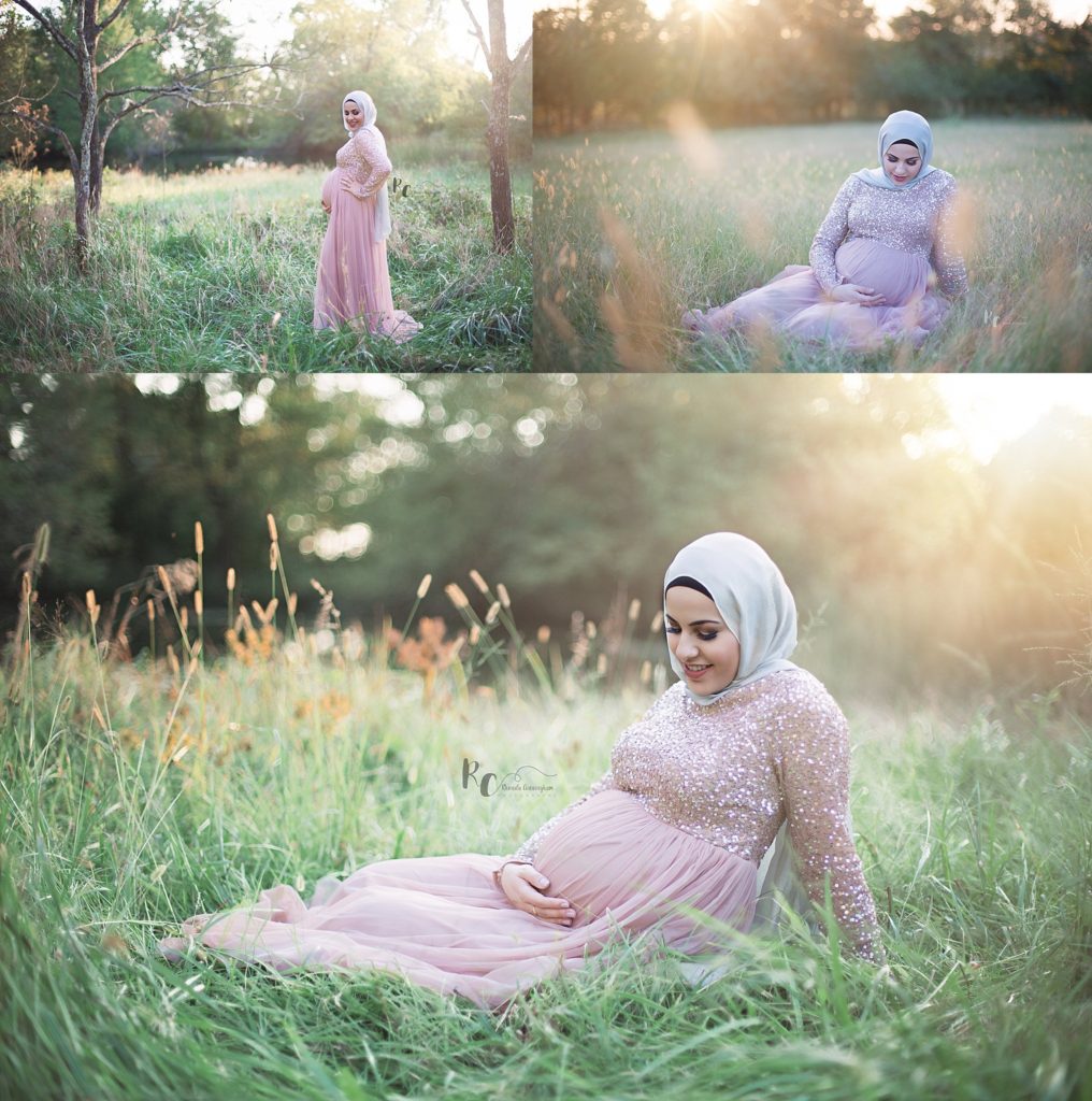 Collage of maternity session by Lexington, KY Maternity Photographer.